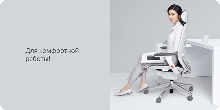 Кресло Xiaomi Yuemi YMI Ergonomic Chair (RTGXY01YM) (белый)
