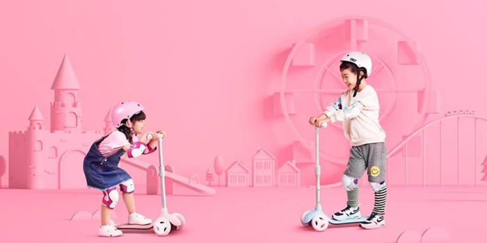 Детский самокат Xiaomi Rice Rabbit Scooter Pink