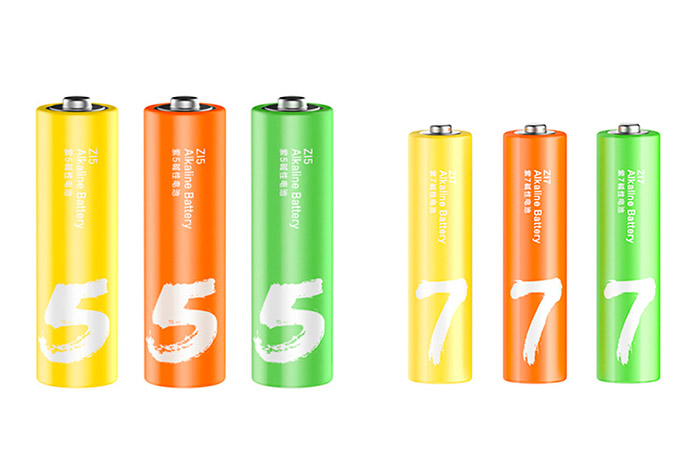 Батарейки АА/ААА - Xiaomi ZMI Rainbow ZI5/ZI7 Color (12+12 шт)