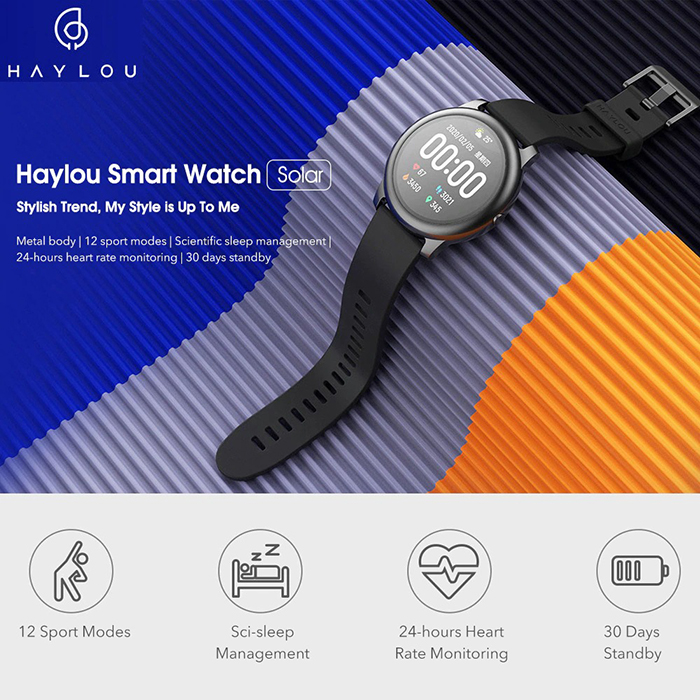 Xiaomi Haylou Solar Smartwatch Ls05 Black