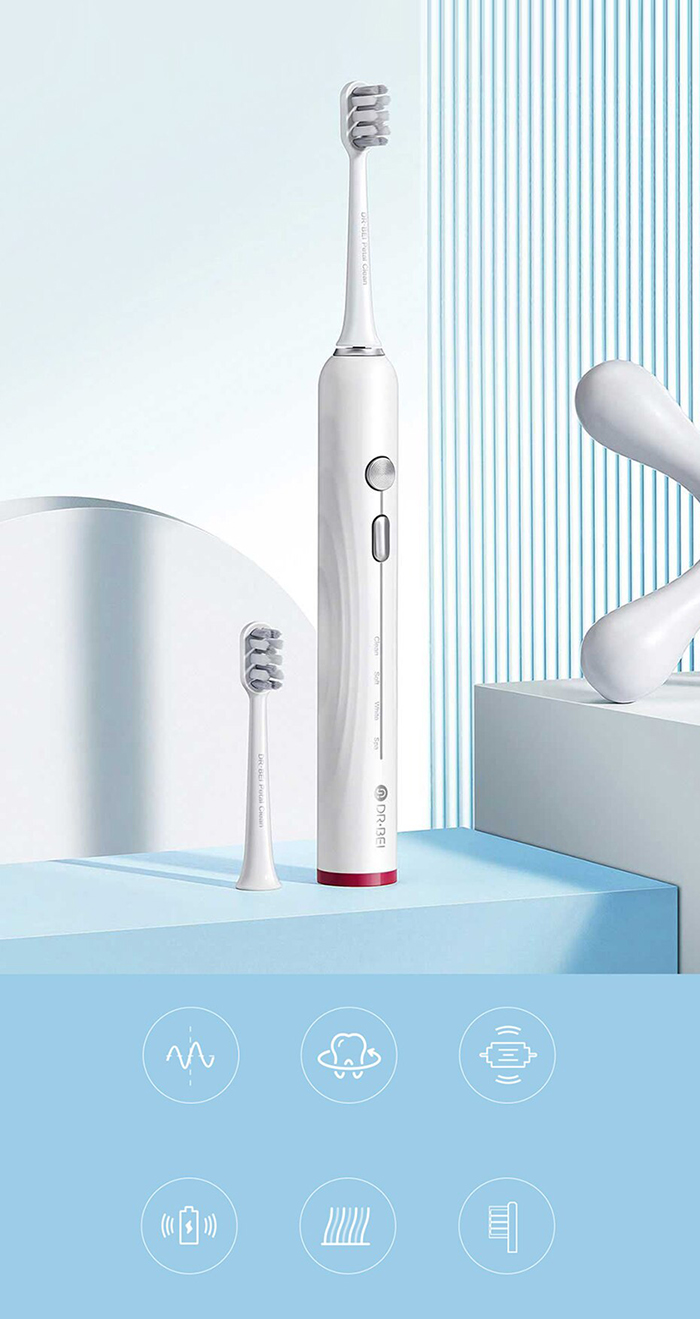 Электрическая зубная щетка Xiaomi DR.BEI (Y3) white