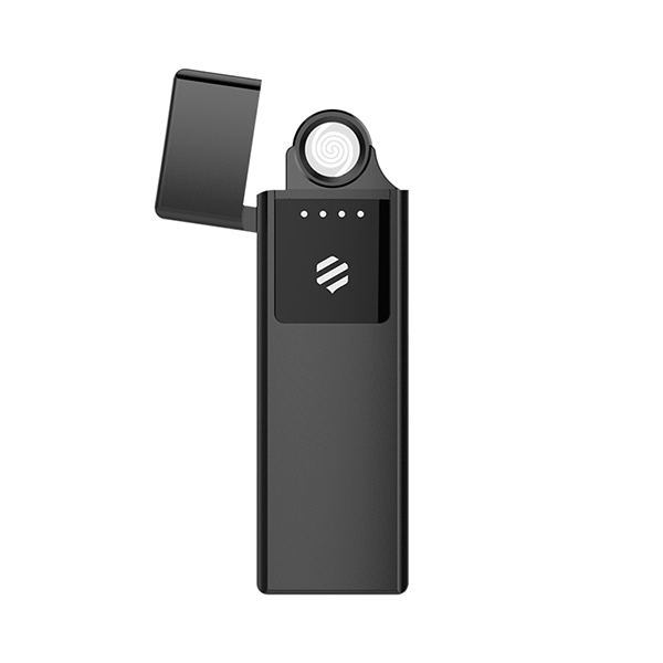 Xiaomi Зажигалка электронная USB / ветрозащитная беспламенная Beebest Ultra-thin Charging Lighter Black (L101)