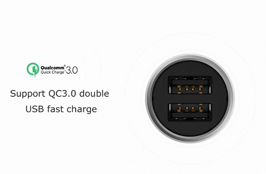 Автомобильная зарядка Xiaomi Mi Car Charger QC 3.0 (CC02CZM)