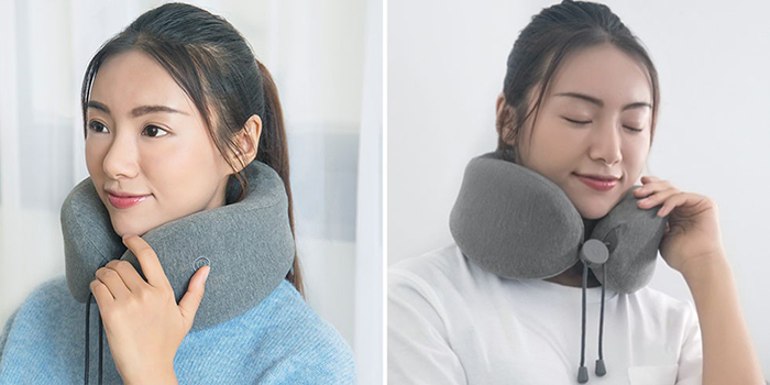 Подушка-массажер Xiaomi LeFan Massage Sleep Neck Pillow LR-S100 (серая)