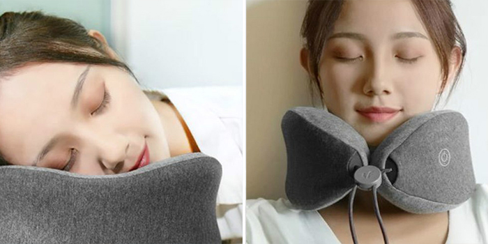 Подушка-массажер Xiaomi LeFan Massage Sleep Neck Pillow LR-S100 (серая)